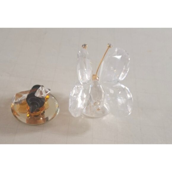 Swarovski Butterfly Crystal Figurine W Bumblebee Lot of 2 NO Box or COA - Picture 3 of 7